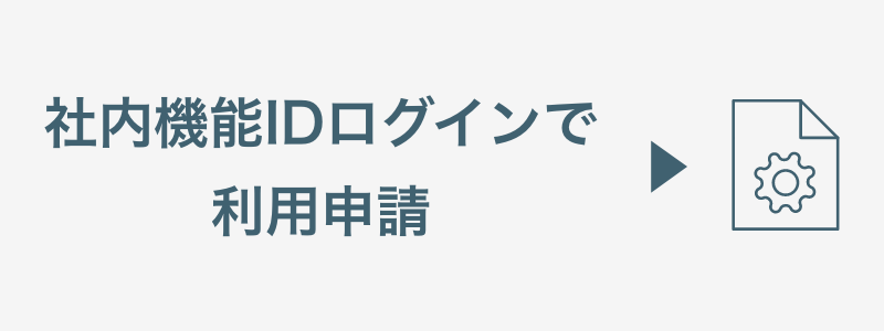 社内機能IDログインで発行申請